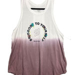 Peloton Tank Womens Size 1X Top Dip Dye Ombre Floral Graphic Muscle Tank NEW Photo 0