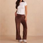 Summersalt Plush Velour Lounge Pants in Chocolate Brown Size Medium Photo 1