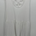 Torrid  Womens White Super Soft Babydoll Tank Size 3X Crotchet Summer Boho Photo 0
