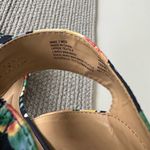 Apt. 9  Navy Blue Pink Floral Ankle Strap High Block Heel Sandals Size 7 Photo 5