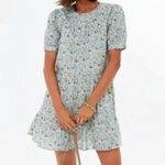 Tuckernuck Hyacinth House Quinn Blue Floral Mini Dress 100% Cotton Size XS Photo 0