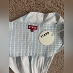 STAUD NWT  Kai Striped Cotton Halter Top Photo 5