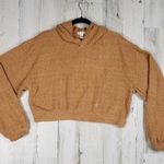 Flirtitude NWT Active Lightweight Soft Knit Cropped Hoodie Women's Size Large Photo 0