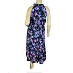 J.Crew  PURPLE TIERED HALTER STYLE FLORAL PRINT MAXI DRESS  (16) Photo 3