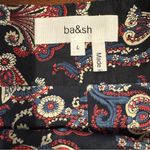 Ba&sh  Roster Short Skirt Black Paisley Print Size L Photo 6
