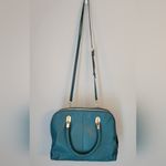 Cole Haan Cole Hann Stunning Teal Vegan Leather Bag with Braided handles & Gold Hardware Photo 1