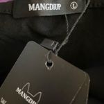 Mangdiup Womens Black Bodysuit L Large V Neck Bust 38” NWT New One Piece Photo 7