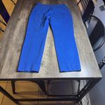 MM.LaFleur  Vibrant Blue Textured Straight Leg Pants Photo 4