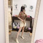 The Fifth Label  Grid Check Shirt Sage With Pink Photo 7