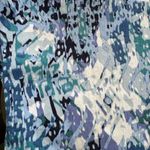 Nine West Denim Abstract Cuffed Chrystie Capri in Blue/White Size 4 Photo 11