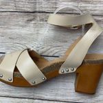 Lucky Brand Hadilla Women’s Tan Leather Platform Sandal With Studs Size 10M Photo 2