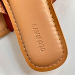 Old Navy NWT  Camel Leather Cross Strap Slides Sz 7 Photo 2