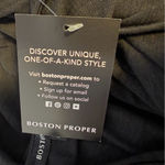 Boston Proper  black sleeveless surplice faux wrap top cotton modal size XS NWT Photo 5