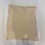 Lilly Pulitzer cashmere poncho metallic gold thread with Fringe Photo 1