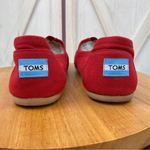 Toms Alpargata Canvas Slip On Shoes Red 10 Photo 5