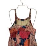 Kona Sol  Peach Pink & Navy Floral Print Tankini Top Women's 14W Photo 7