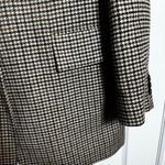 Mango  Oversized Houndstooth Blazer Brown Black Longline Jacket Medium Photo 6