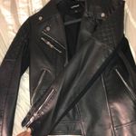 EXPRESS Black Leather Jacket Photo 0