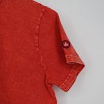 American Giant Orange Acid Wash Cotton T Shirt Made USA Size Medium Photo 3