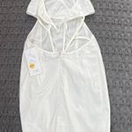 Tobi White Low Cut Form Fitting Dress From Photo 3