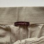 Wearables Beige Linen Blend Capri Pants Womens Large Cargo Drawstring Tan Photo 2