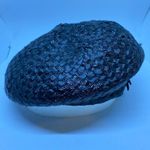 Vintage Union Made Blue Hat with Blue & Cream Bow Size 23 Photo 2