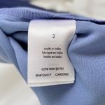 We Wore What New Cowl Neck Satin Slip Midi Dress Slate Blue Size 2 Photo 13