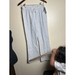 Aloha Women's White and Blue Striped Cotton Flowy Quick Dry Beach Pants Sz Small Photo 11