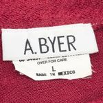 A Byer VTG 90s  Womens Knit Top Size L Asymmetrical Neck Minimal Y2K Office Siren Photo 4