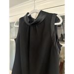 Vera Wang Simply  Dress Womens Size 12 Sleeveless Satin Trim Zip High Neck Shift‎ Photo 5