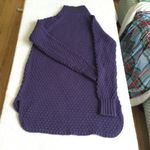 Gap Mockneck Chunky Long Tunic Sweater Purple/Blue - Sz Medium Photo 5