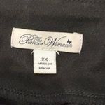 The Pioneer Woman Black Faux Suede Cropped Pants Size 2X Photo 1