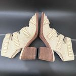 FREEBIRD by Steven Quail Ivory Textured Snake Leather Buckle Gladiator Sandals 9 Photo 8