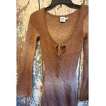 Princess Polly  Louden Bell Sleeve Knit Brown Dress, size 4 Photo 4
