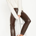 Old Navy  Extra High-Waisted Faux-Leather Pants Dark Brown Photo 0