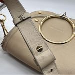 See By Chloe Authentic Mara Crossbody Bag Cream Off White Leather Preowned Photo 14