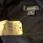 Nautica  Sweater Dress Two Tone Navy Grey Cowl Neck Womens Medium NWT Photo 3