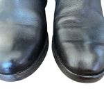 Vera Wang  Evan Black Leather Zipper Riding Moto Boots size 7 Photo 4