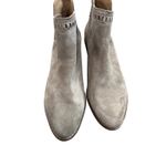 Lucky Brand Bustina Suede Bootie Womens Size 9 Taupe Ankle Cutout Western Fall Photo 4