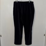 Susan Graver Knit Corduroy Straight Leg Pull-On Pants Soft Black Women’s Large L Photo 3