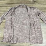 Brown Cardigan Sweater with Relaxed Fit and Ribbed Cuffs Size L Photo 0