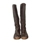 UGG  Australia Amberlee Espresso Leather Equestrian Style Boots, Size 9.5 Photo 4
