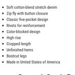 frame denim Le Crop Mini Bootcut Two-Tone Jeans Photo 7