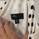 RN studios size 16, white and black polkadotted dress with pink belt Photo 2