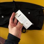 Desert dreamer Black Ribbed Tube Top Tie Back Bikini Top XL ying yang Photo 3