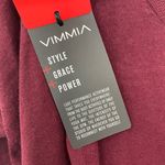 Vimmia New Reversible Criss Cross Sweater Shavasana Lightweight Knit Burgundy Photo 16
