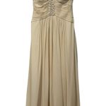BCBGMAXAZRIA Vintage BCBG MaxAzaria Silk Cream Beaded Maxi Dress (Size 2) Photo 0