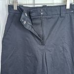 Abercrombie & Fitch Black Wide Leg Cotton Flat Front Pants New w Tag W1471 Sz 6 Photo 1
