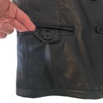 Boston Harbour Womens Black Leather Jacket Size M Moto Baddie Biker Neutral Size M Photo 3