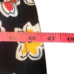 Joan Leslie Vintage Red Yellow Blue Floral Fit N Flare Midi Dress 4 Gold Buttons Black Photo 8